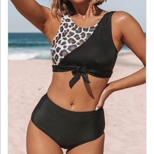 Leopard print bikini